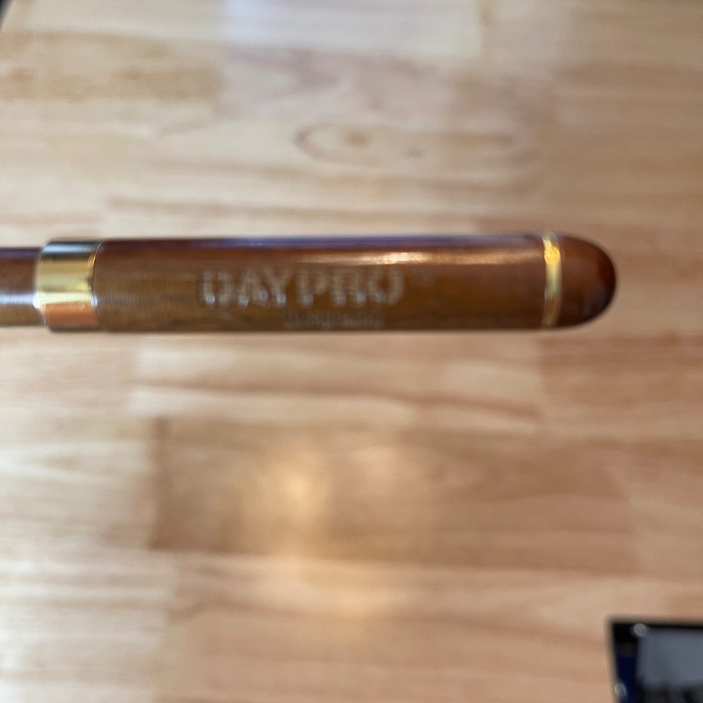 Daypro Genuine Wood Ballpoint Pen Gold Trim Engraved Logo Drug Oxaprozin Searle